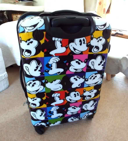 Photo of free Mickey Mouse Hard shell zipped pull along suitcase (Bingham NG13) #4