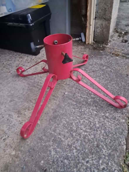 Photo of free Christmas tree stand - metal (Oldfield Park) #1