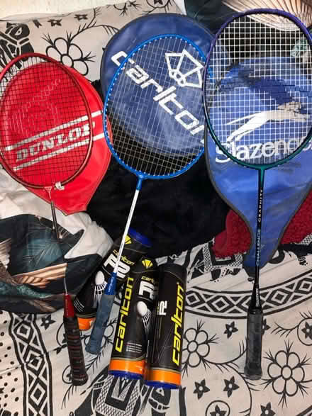 Photo of free 3 racquets + shuttlecocks (Camberwell SE5) #2