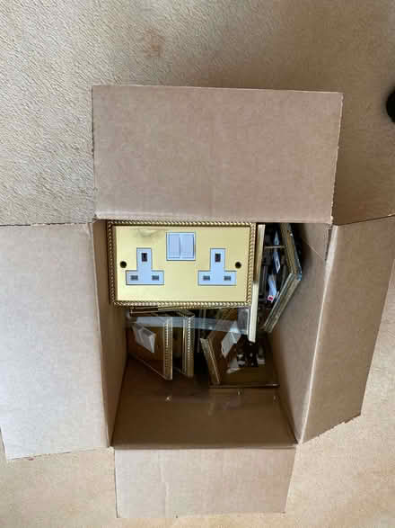 Photo of free A Box of Brass sockets - plug/light etc (King's College Playing Fields HA4) #3