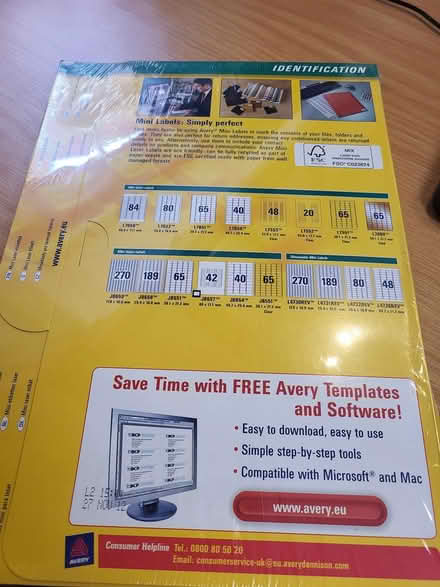 Photo of free Avery mini labels L7651 (Fittleworth) #2