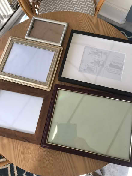 Photo of free 5 wood effect, gold & silver coloured photo/ pic frames (Braintree CM7) #1