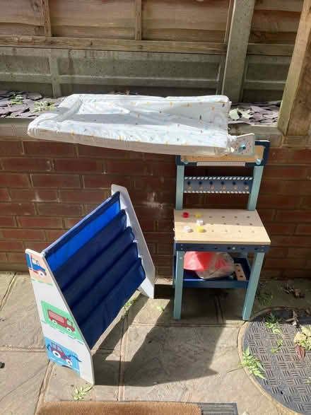 Photo of free Toy workbench & small kids bookcase (Caversham, Reading) #1