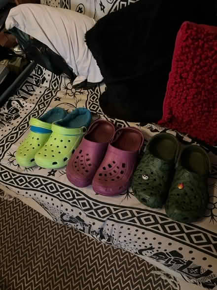 Photo of free 3 pairs of crocs plus jibbitz (Camberwell SE5) #1
