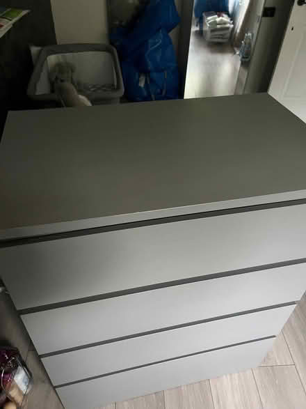 Photo of free Chest drawers grey Malm (NW10) #1