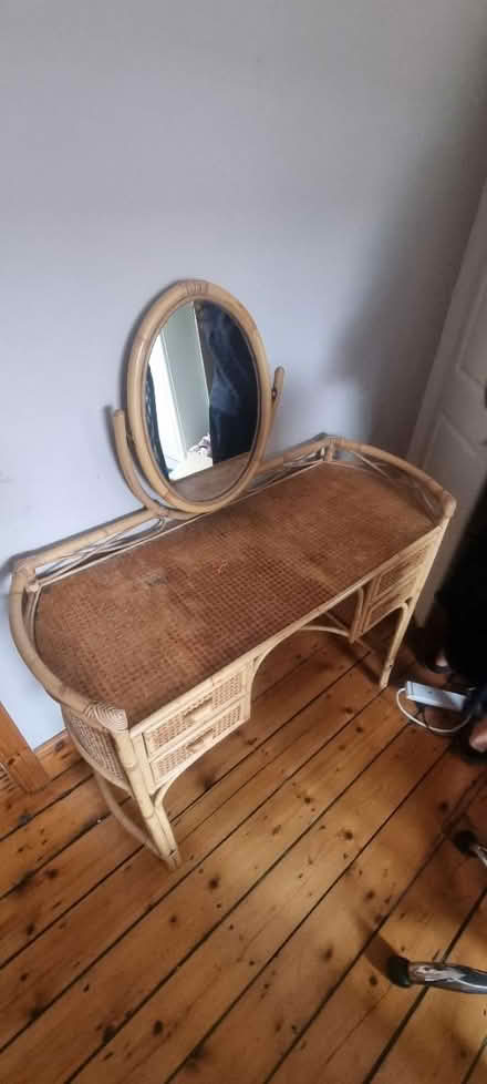 Photo of free Rattan dresser with mirror (Chorlton M21) #1