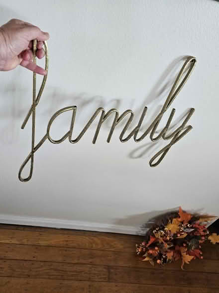 Photo of free Wrought iron Family wall decor (South San Francisco) #2
