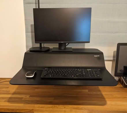 Photo of free Standing desk converter (adjustable) by Fellowes (East Village E20) #2