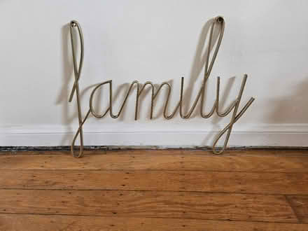 Photo of free Wrought iron Family wall decor (South San Francisco) #1