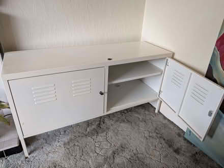 Photo of free white metal IKEA storage unit (Chichester PO19) #1