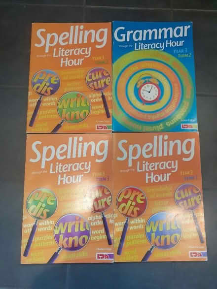 Photo of free Wipe clean spelling/grammar teaching books. (Panshanger AL7) #1