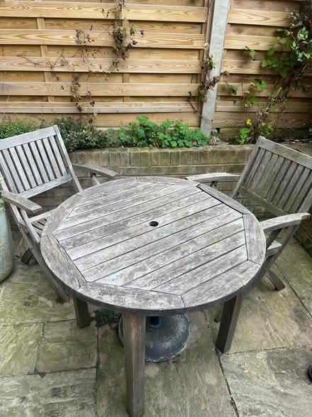 Photo of free Garden tables and 2 chairs (Herne Hill SE24) #1