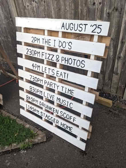 Photo of free Wedding Greeting Boards / Treat Wall (Middleton on Sea PO22) #3