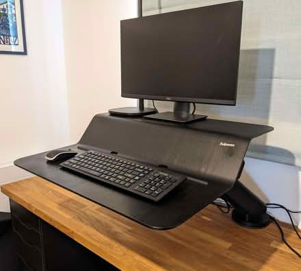 Photo of free Standing desk converter (adjustable) by Fellowes (East Village E20) #1