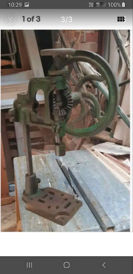 Photo of free Antique drill stand (Welling DA16) #2