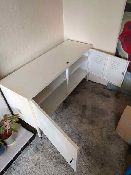 Photo of free white metal IKEA storage unit (Chichester PO19) #3