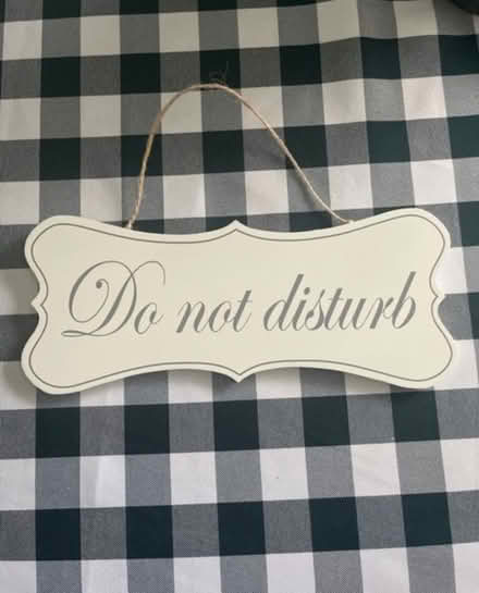 Photo of free Wooden Do Not Disturb Sign (Newburgh WN8) #1