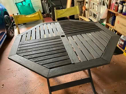 Photo of free Garden Table and 2 Director’s Chairs (DA3) #2