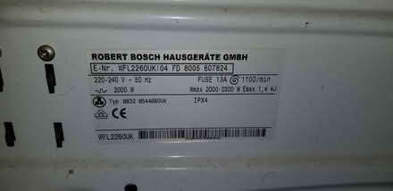Photo of free Bosch Washing Machine (Lambridge) #2
