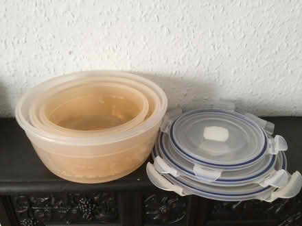 Photo of free Set of three stacking plastic containers (Pokesdown BH5) #1