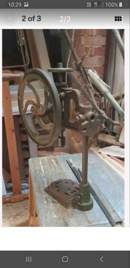 Photo of free Antique drill stand (Welling DA16) #1
