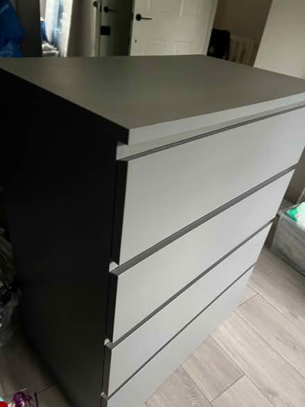 Photo of free Chest drawers grey Malm (NW10) #3