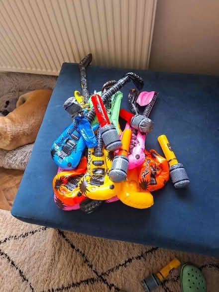 Photo of free Inflatable microphone and guitars (BN41) #1