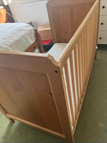 Photo of free Wooden cot / toddler bed (North of Romsey SO20) #3