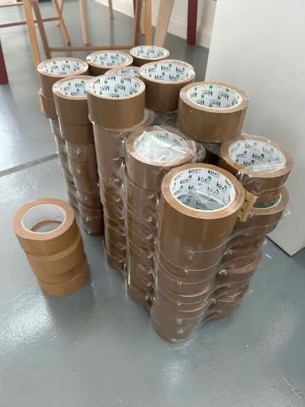 Photo of free 48 rolls brown vinyl tape, 4 rolls of paper tape (Peckham SE15) #4