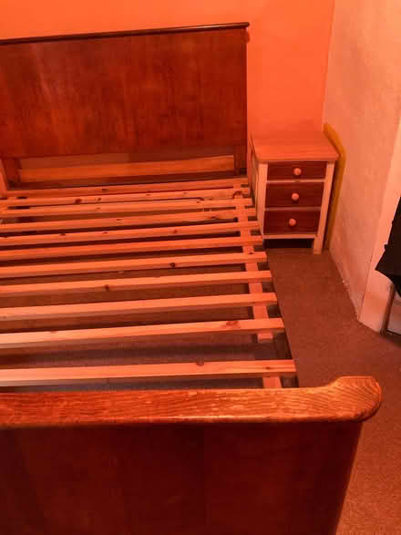 Photo of free Double bed frame (Rhayader LD6) #1