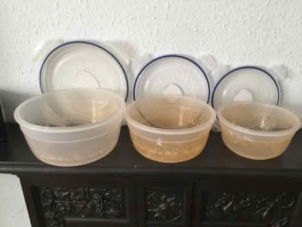 Photo of free Set of three stacking plastic containers (Pokesdown BH5) #2