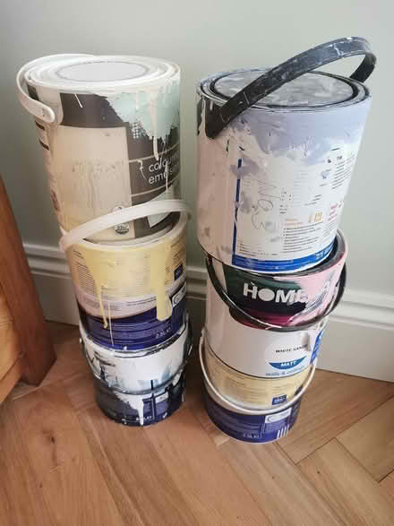 Photo of free Sunset colours tins of paint (Dawlish EX7) #1