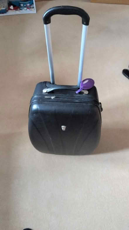 Photo of free 24in black hard suitcase (Holy Corner EH10) #4