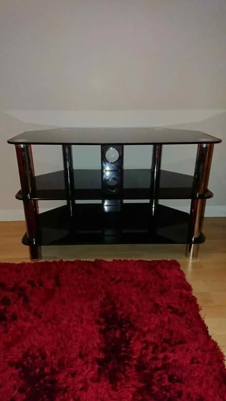 Photo of free Black glass tv unit (Upwell PE14) #2