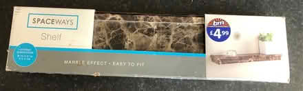 Photo of free Small marble effect shelf (Garston L19) #1