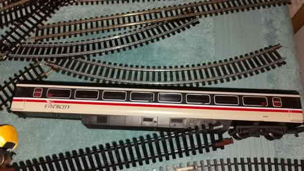 Photo of free Lima model railway track,loco and carriage (Roby L36) #1