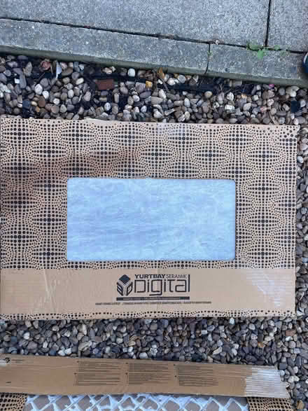 Photo of free Left over beautiful grey bathroom tiles (Seven Sisters N15) #1