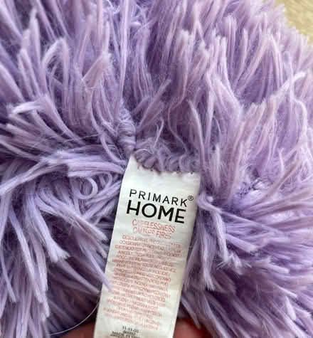 Photo of free Fluffy Lilac Heart Cushion (Weston) #2