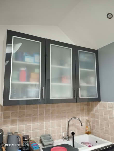 Photo of free 3 x kitchen wall units (Hawk Green SK6) #1