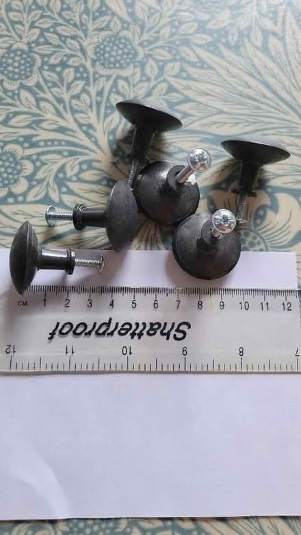 Photo of free 6 metal cupboard/door knobs (Palmer Park RG6) #1