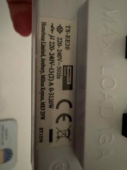 Photo of free Homebase electronic timer socket (Pooley Green TW20) #3