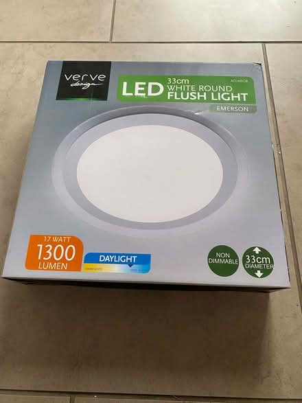 Photo of free LED Flush Ceiling Light, Brand New (Runcton PO20) #2