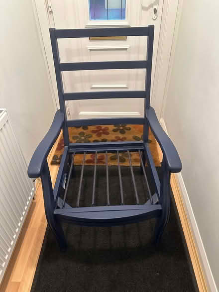 Photo of free Arm chair painted blue spring (Salvington bn13) #2