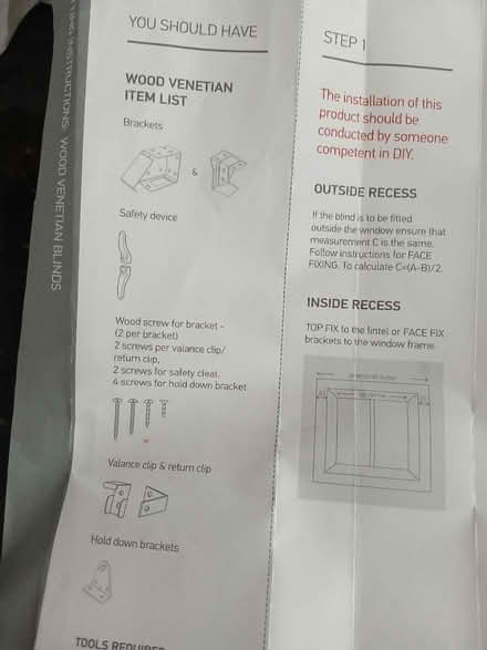 Photo of free Black wood venetian blind (CW1) #2