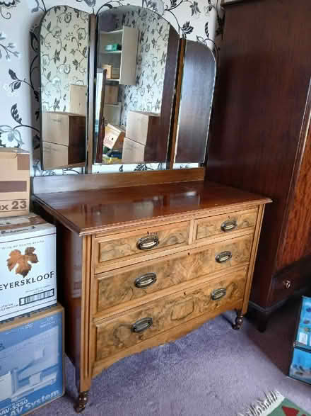 Photo of free Chest of drawers - optional mirror (Duffield DE56) #1