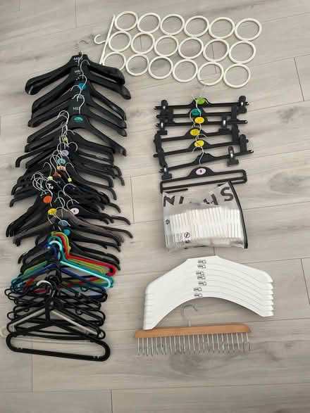 Photo of free 60 Hangers, drawer organisers (Finsbury park) #1