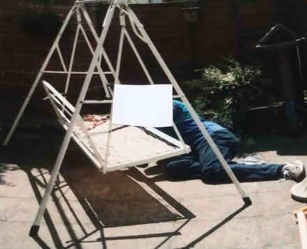 Photo of free Three seater vintage swinging hammock - frame only. (Alderley Edge SK9) #1