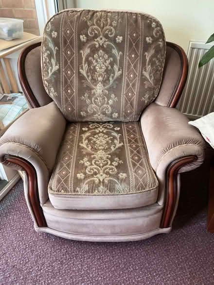 Photo of free 3 seater Sofa and two armchairs, can go separately. (Garsington OX44) #3
