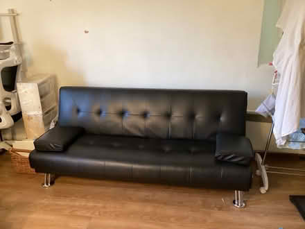 Photo of free Convertible faux leather couch (Harringay N8) #1