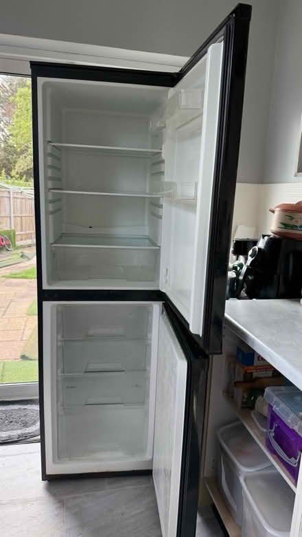 Photo of free Indesit Fridge Freezer Black used (HA9 Wembley park) #2